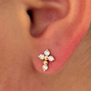 Cross Earrings Shine