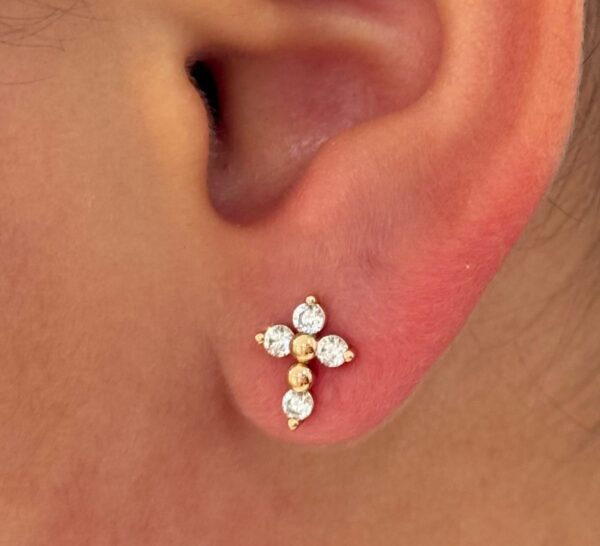 Cross Earrings Shine