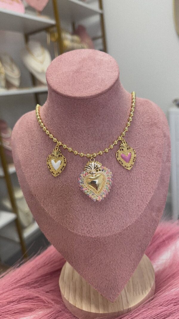 Necklace Summer Heart Gold Plated