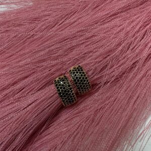 Lisi Earrings Black and Gold