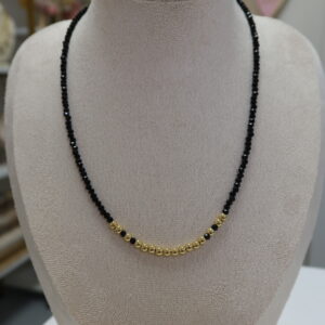 Black and gold necklace
