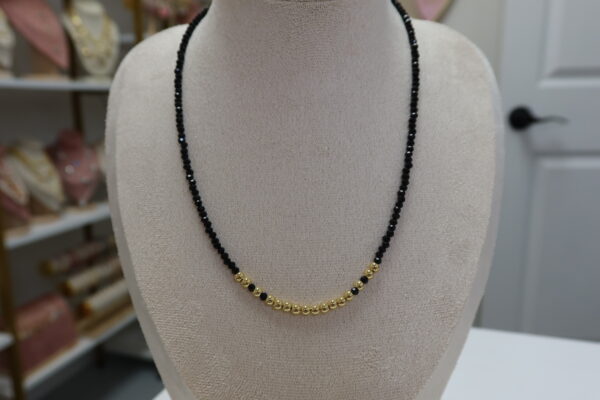 Black and gold necklace