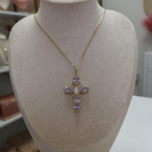 Cristal cross necklace
